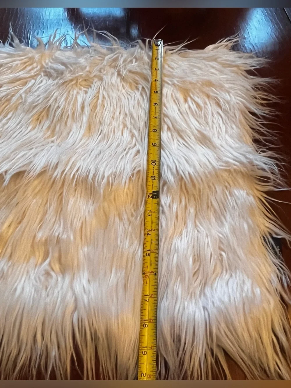 Phantoscope Faux Mongolian Fur Decorative Pillow Cover White 18” x 18” Fluffy